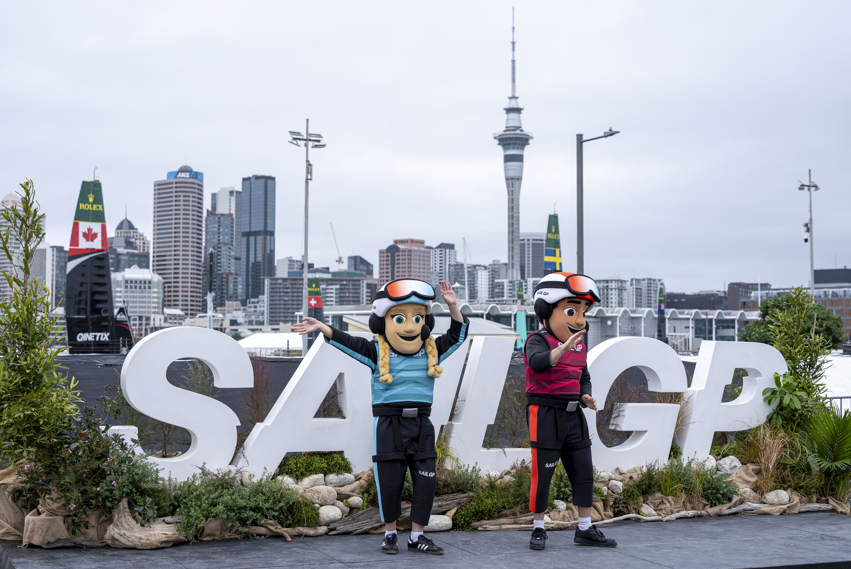 GreenAir greenery installation at SailGP Auckland 2026