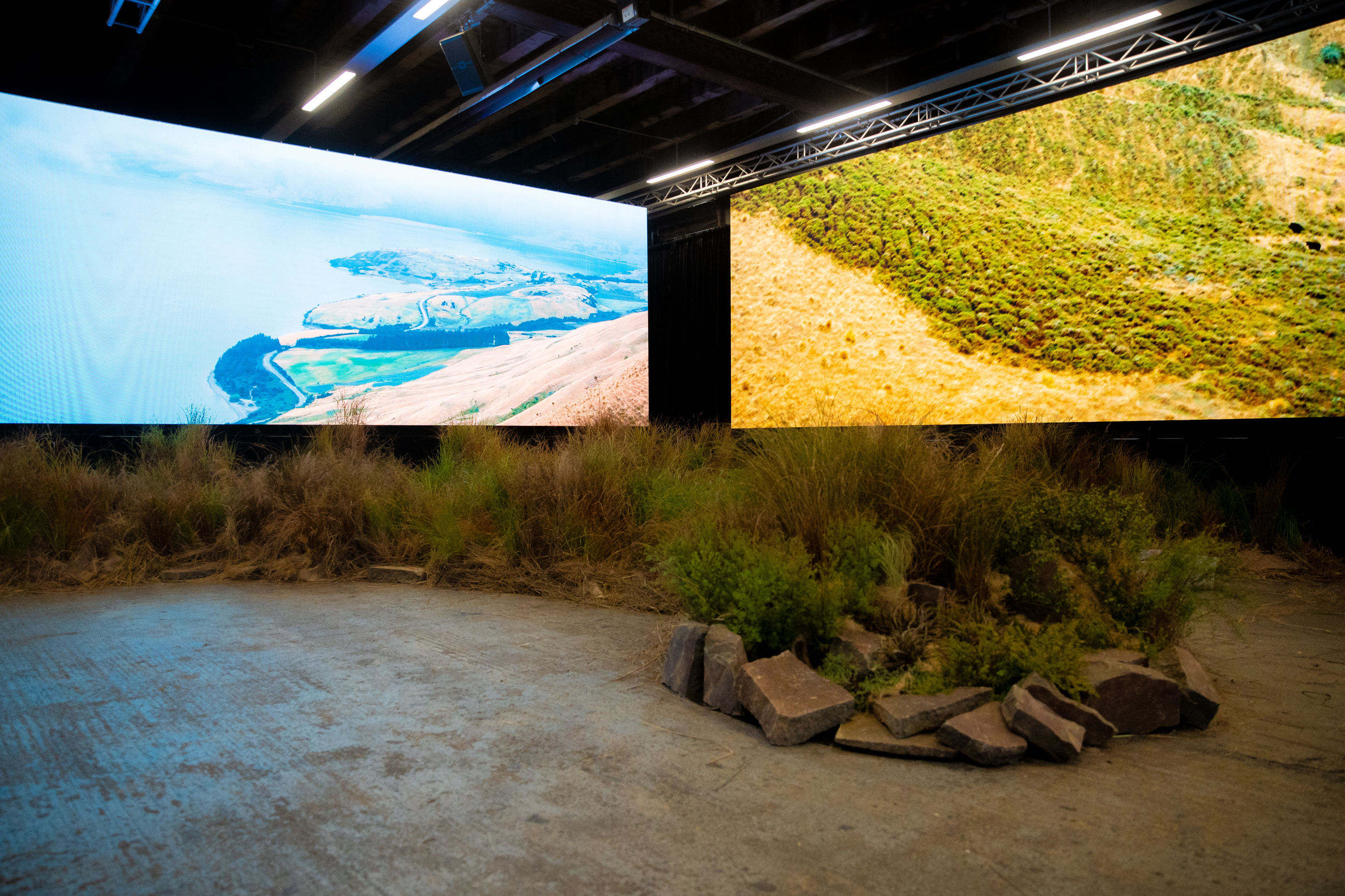 GreenAir landscape set for the Air New Zealand uniform launch