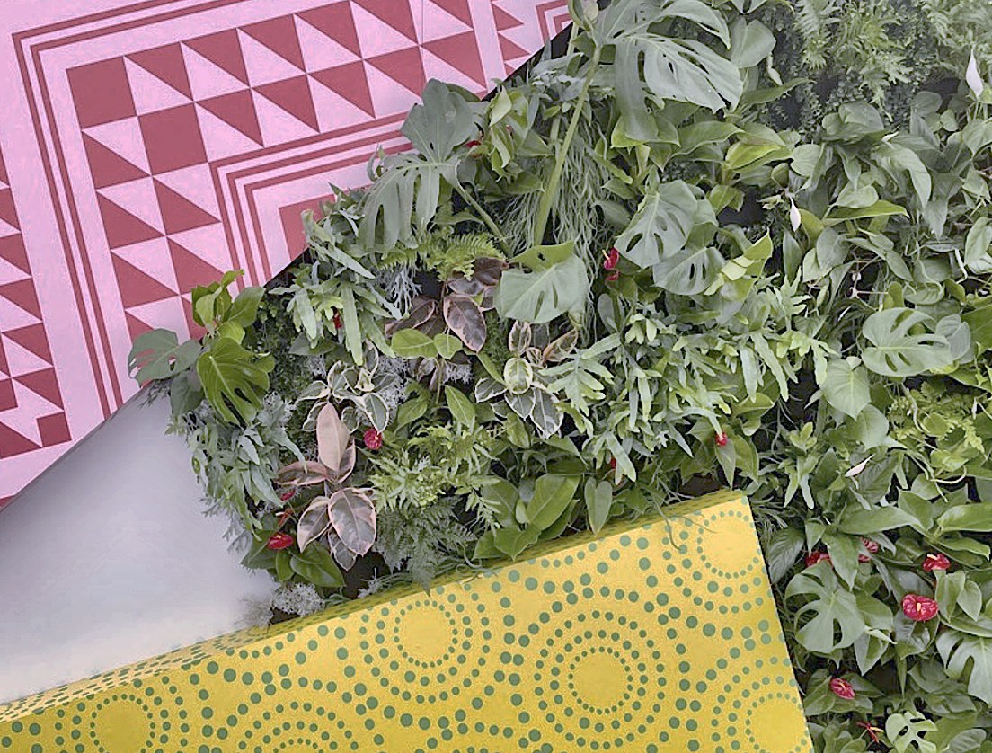GreenAir living wall with sponsor signage, FIFA Women's World Cup 2023