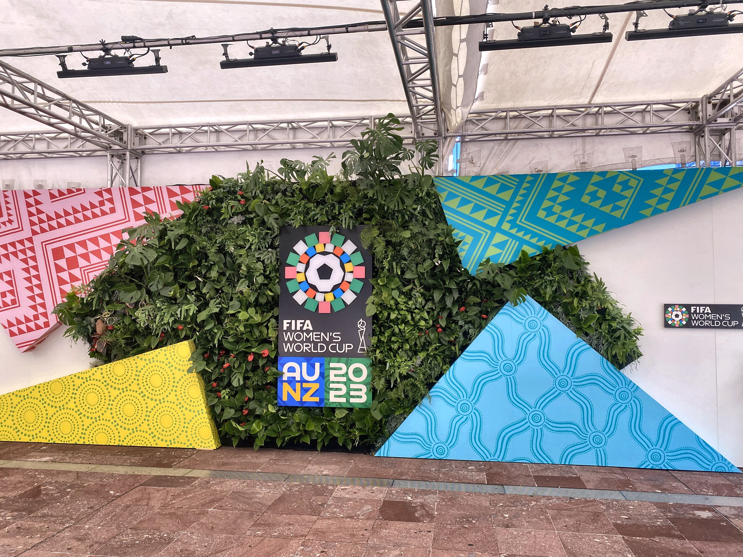 Living wall and FIFA Women's World Cup 2023 signage by GreenAir