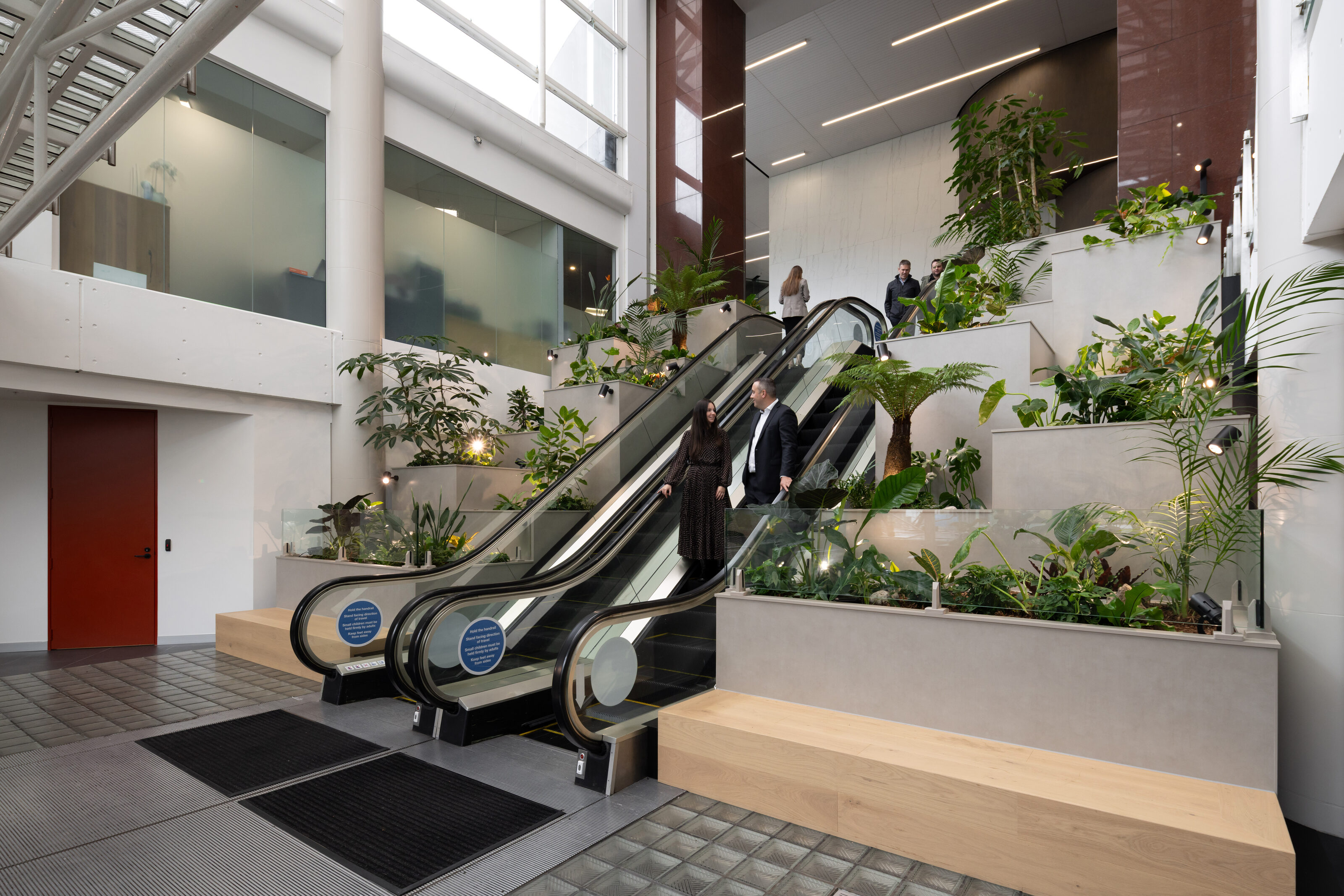 GreenAir interior planting across the Majestic Centre, Wellington