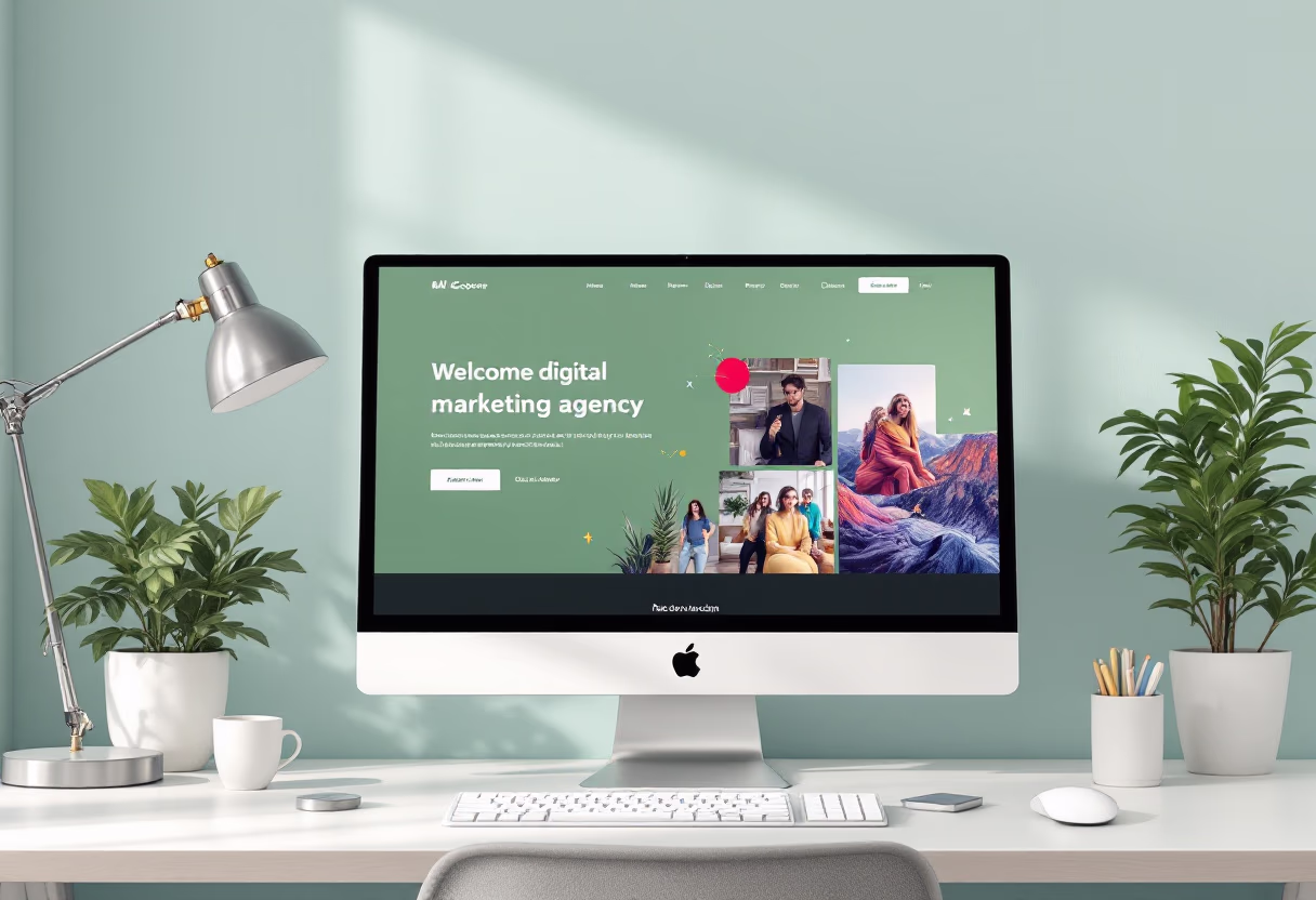 [digital project] image of a website homepage (for a digital marketing & advertising agency)