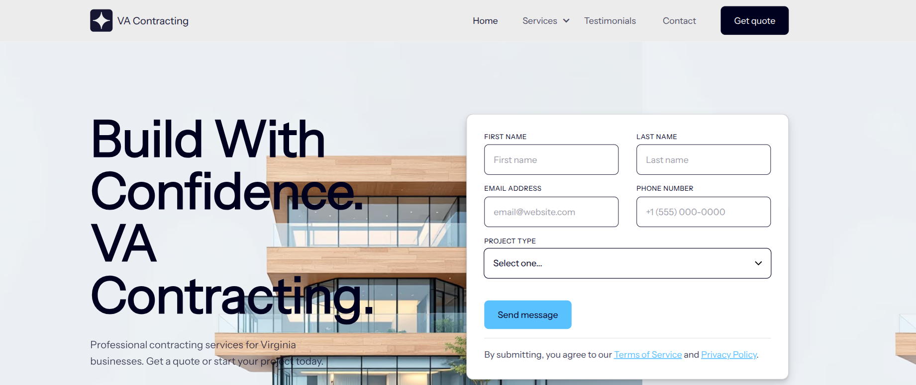 [digital project] image of past client project on a laptop screen in a modern office