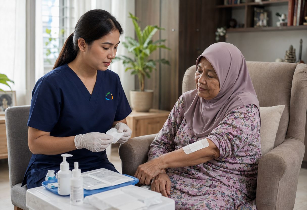 image of acupuncture specialist at work