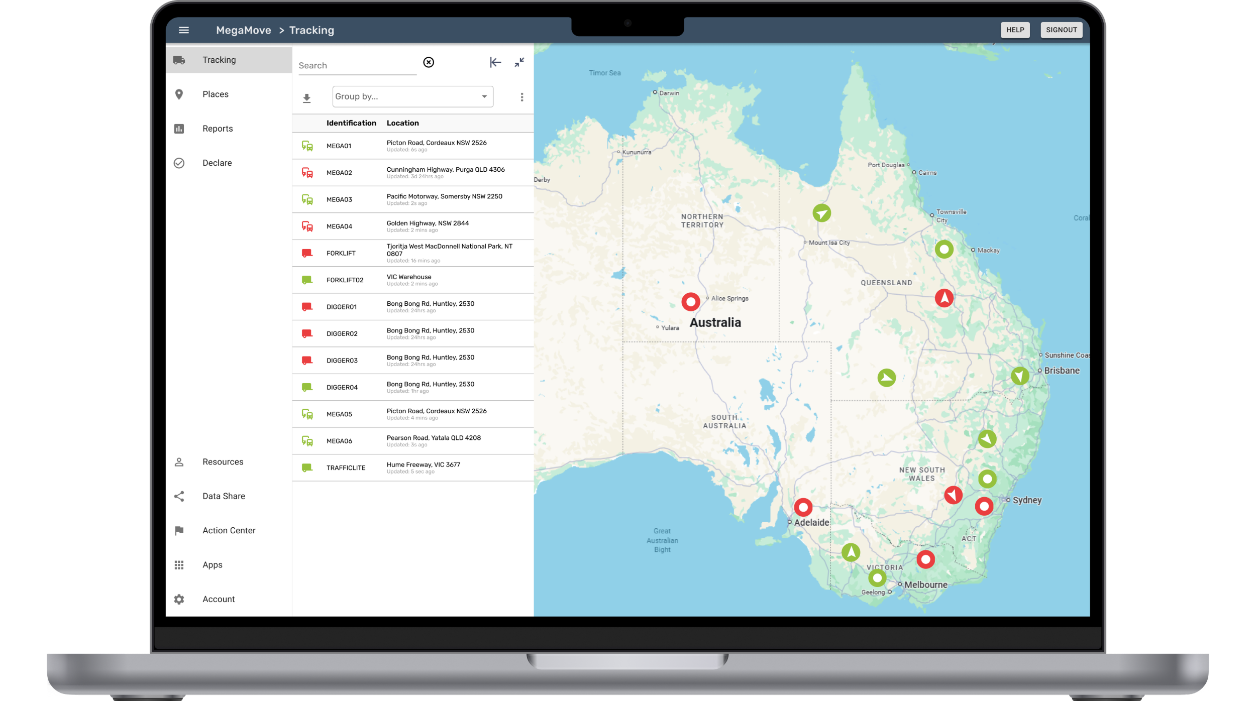 V-DAQ Platform Tracking page