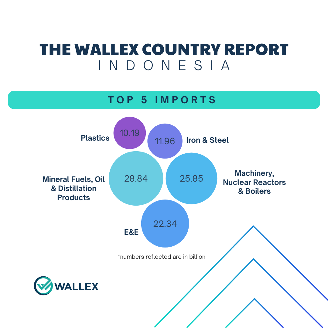 Indonesia Top 5 Imports | Wallex