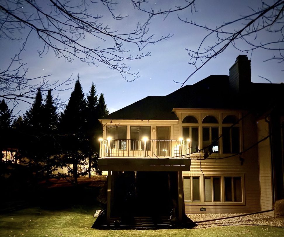 image of a rustic outdoor party setup for an event planning service