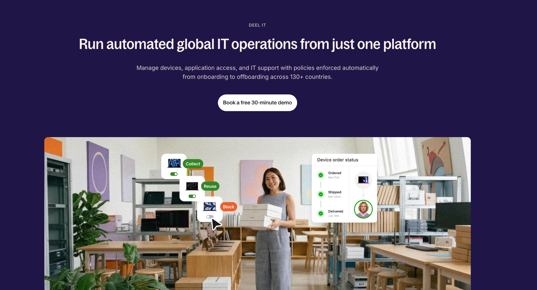 Deel IT homepage – deel.com/solutions/it