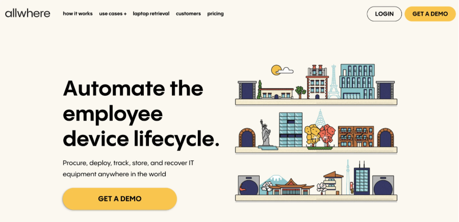 Allwhere homepage