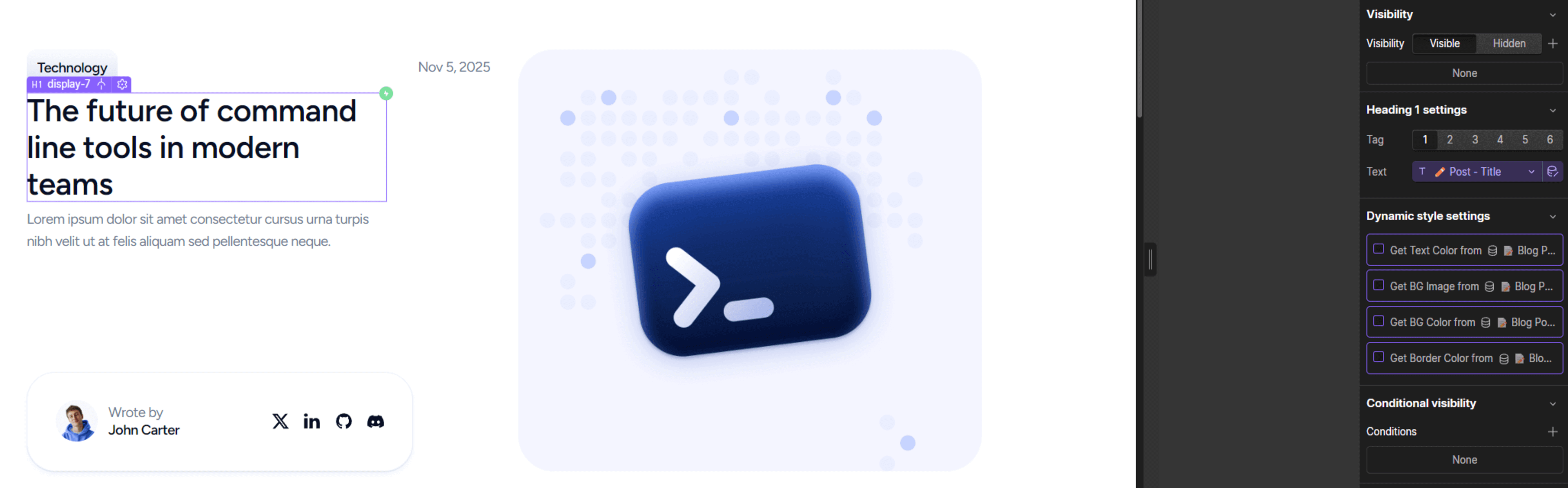 TerminalAI Webflow Template And UI Kit CMS Page BRIX Template | BRIX Template