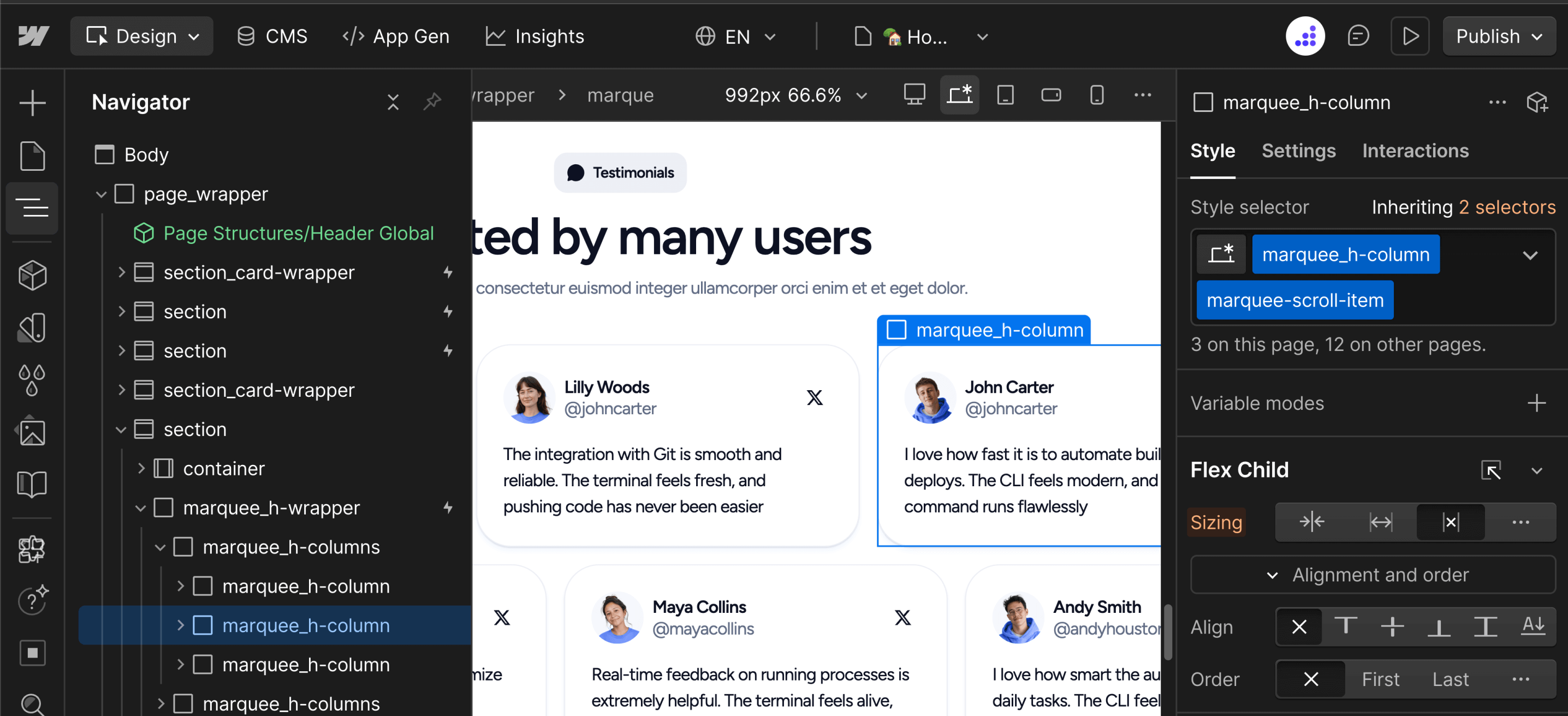 Marquee Structure - TerminalAI Webflow Template