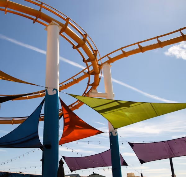 West Coaster roller coaster at Pacific Park on the Santa Monica Pier