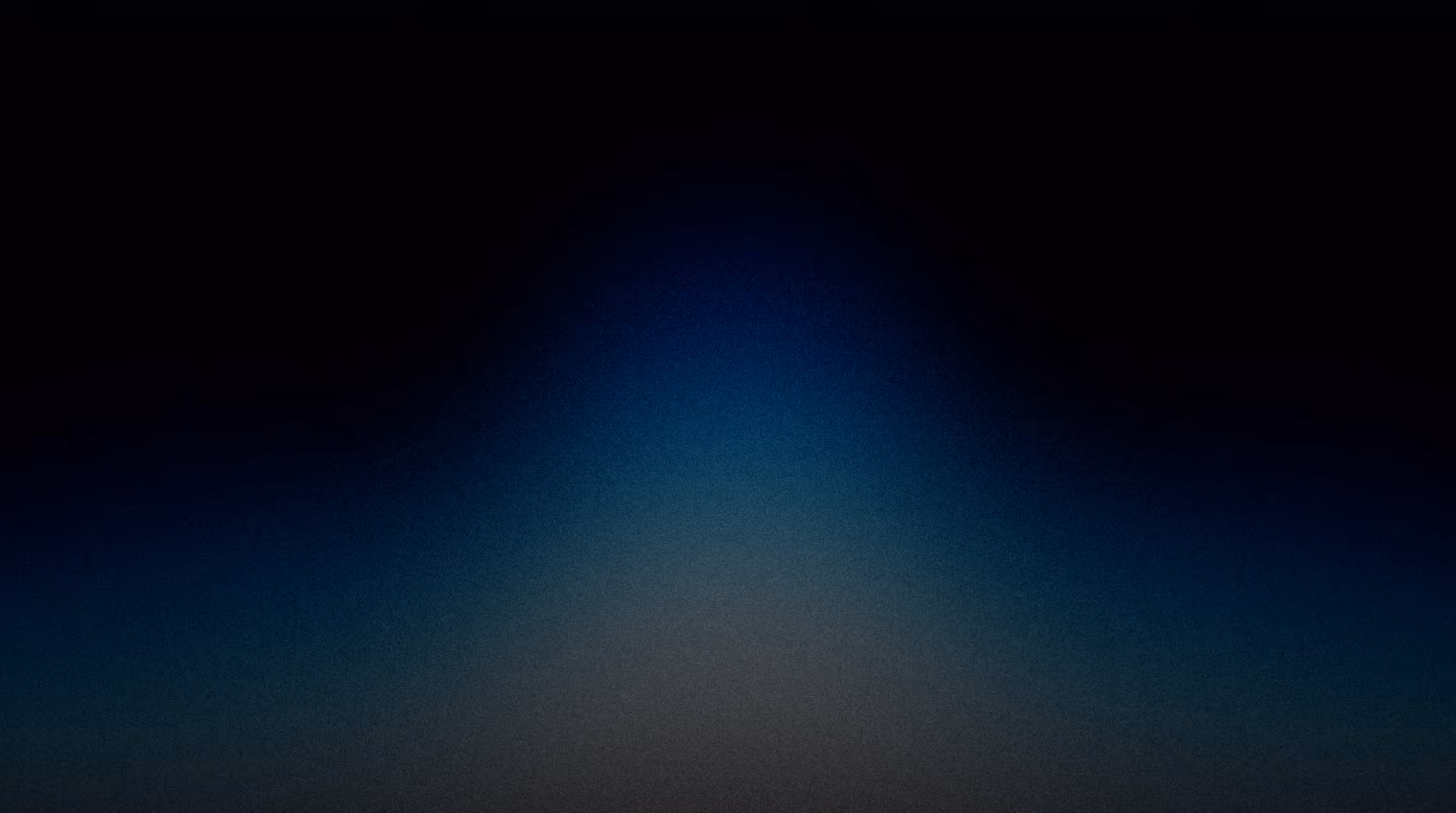 Gradient background fading from dark black at the top to dark blue and then to brown at the bottom.