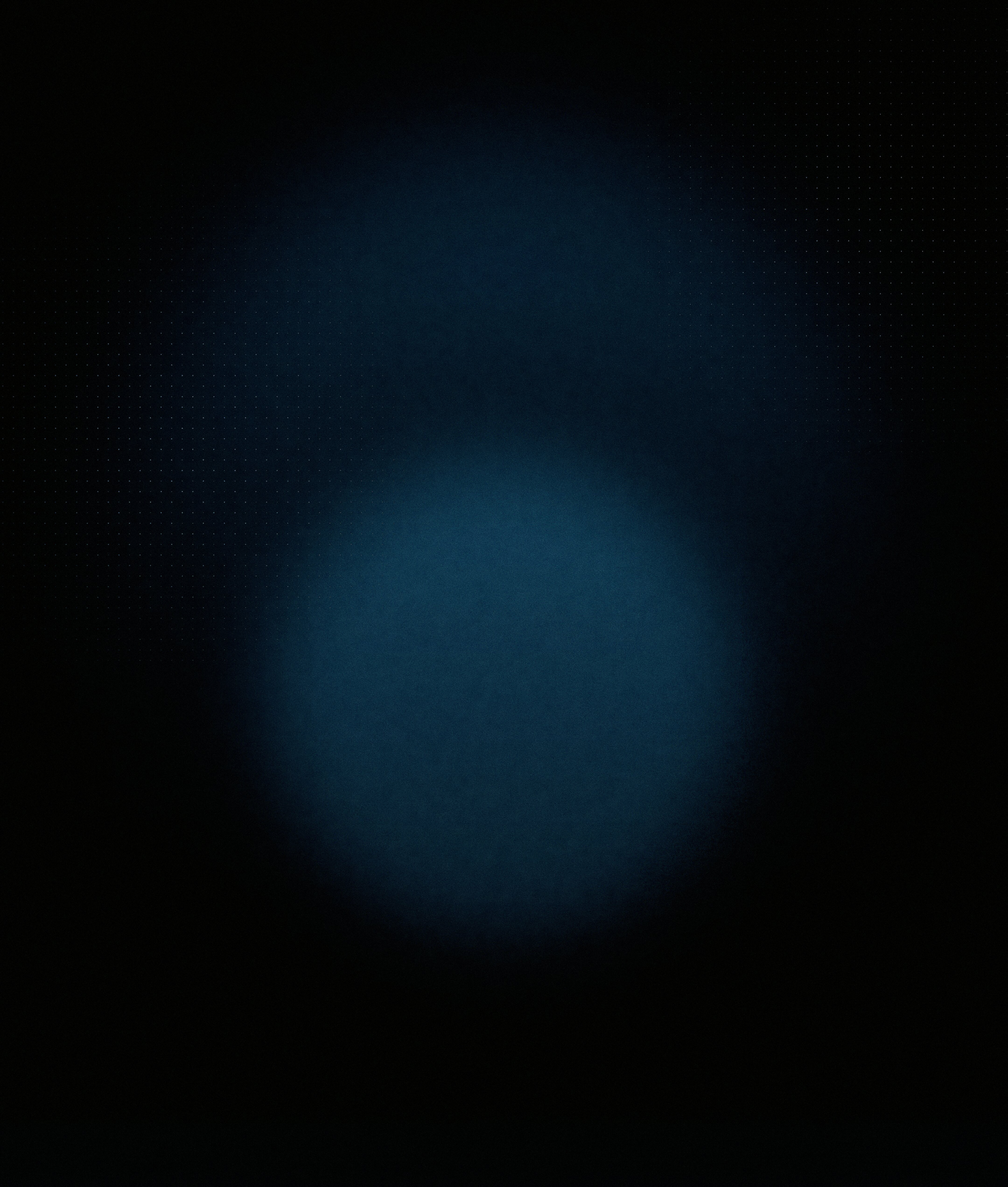 Abstract dark background with a blue gradient circular light in the center.