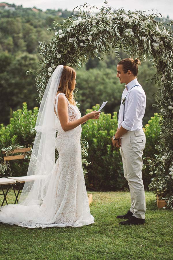 mariage décontracté en Toscane