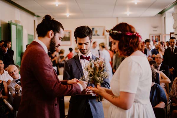 mariage cool fleuri Provence