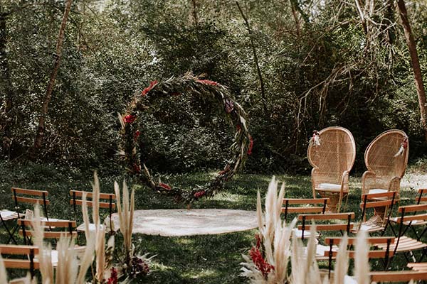 mariage rétro et fleuri en région PACA