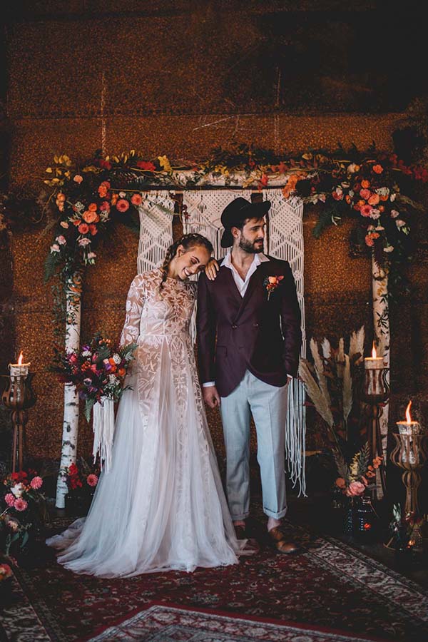 Idées mariage bohème coloré Coachella