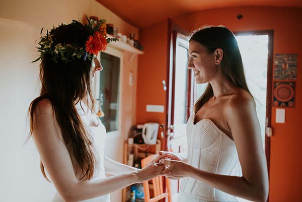 mariage bohême poetique pleine nature