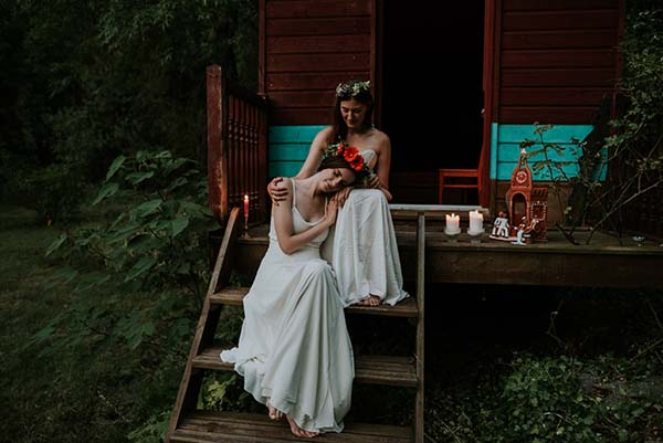 mariage bohême poetique pleine nature