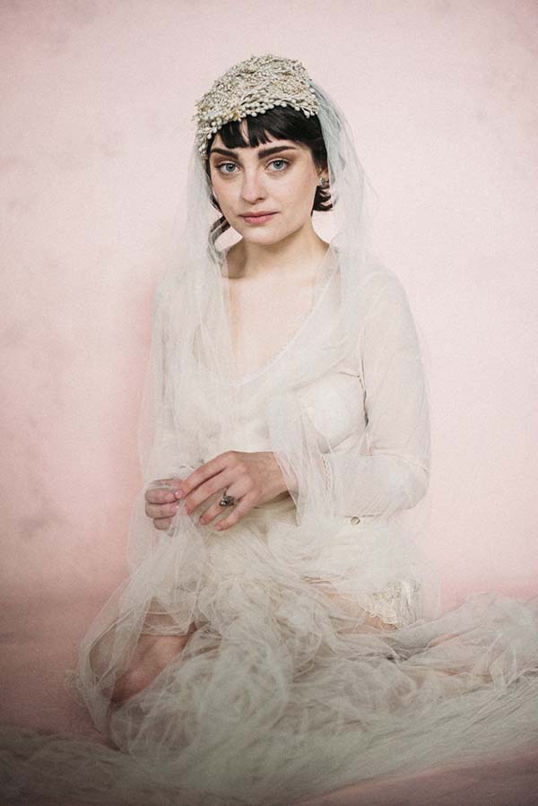 accessoires voile mariée rétro