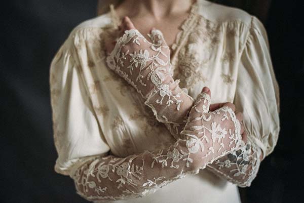 accessoires voile mariée rétro