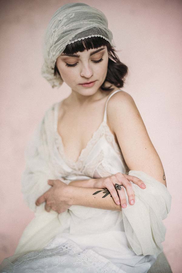 accessoires voile mariée rétro