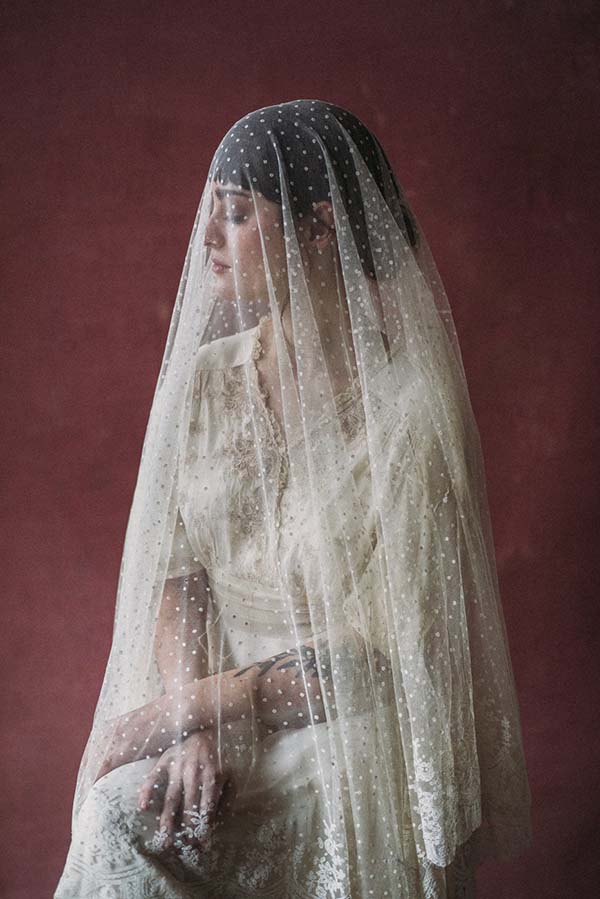 accessoires voile mariée rétro