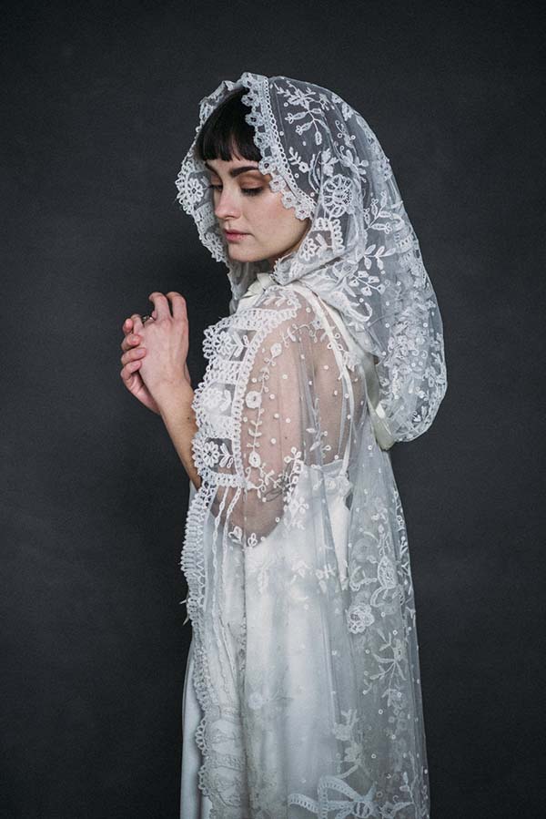 accessoires voile mariée rétro