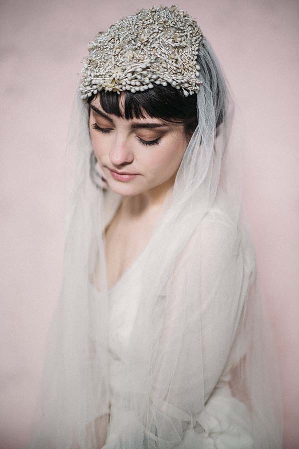 accessoires voile mariée rétro