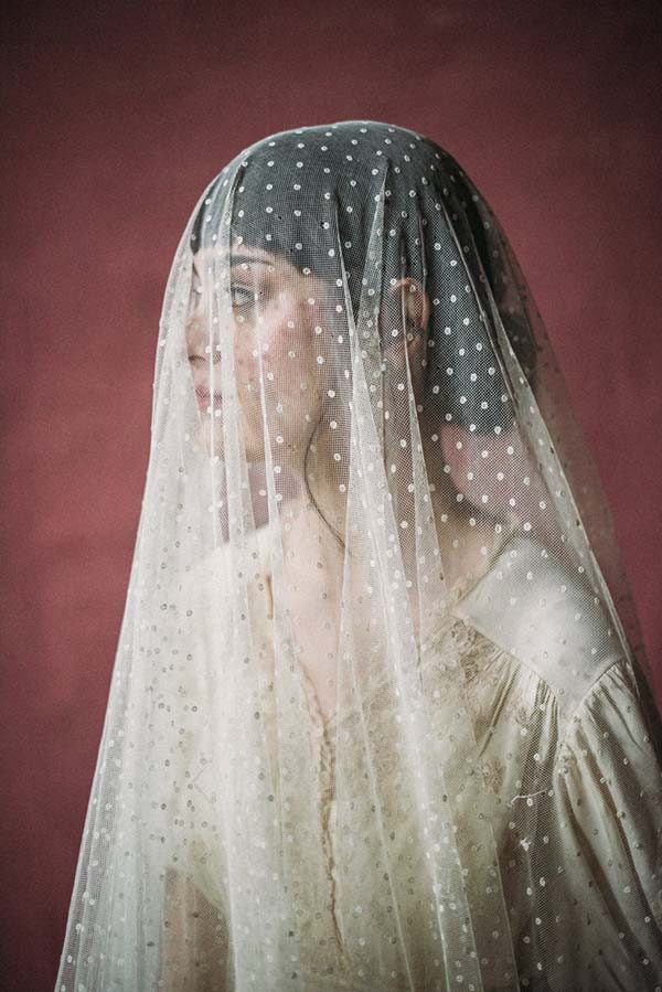 accessoires voile mariée rétro