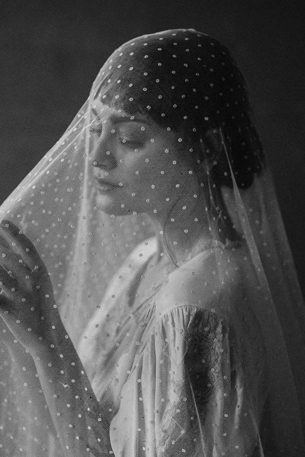 accessoires voile mariée rétro