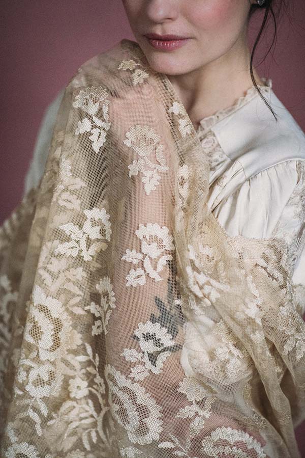 accessoires voile mariée rétro