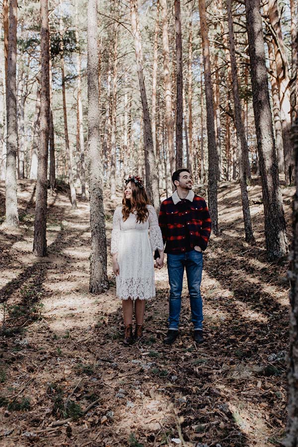 Idées mariage coloré forêt contes