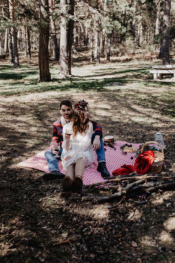 Idées mariage coloré forêt contes