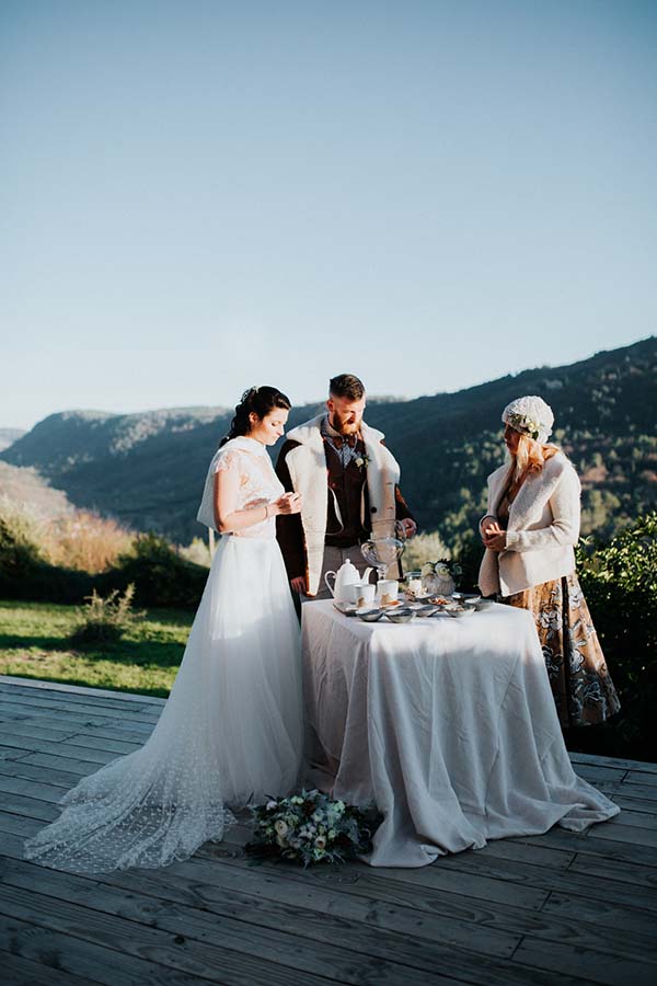 mariage romantique champêtre automne