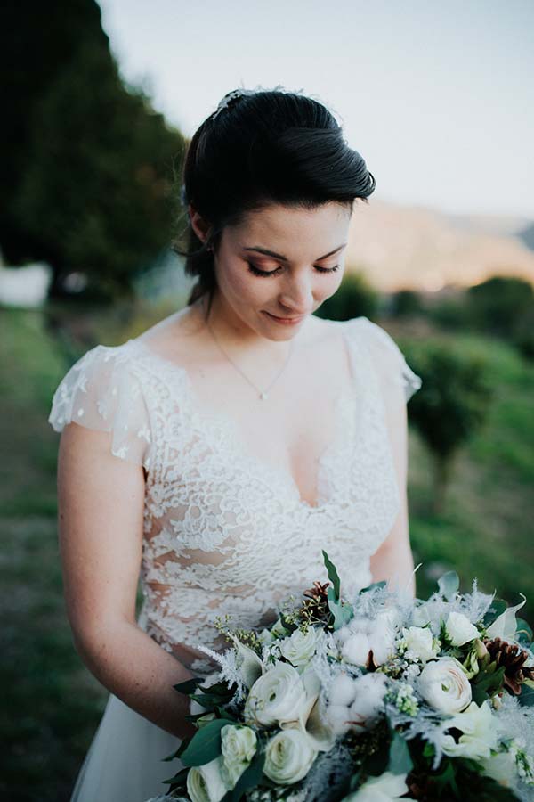 mariage romantique champêtre automne