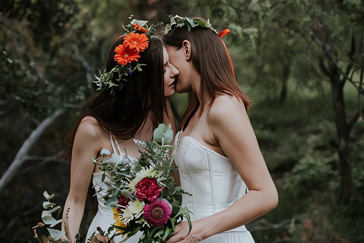 mariage bohême poetique pleine nature