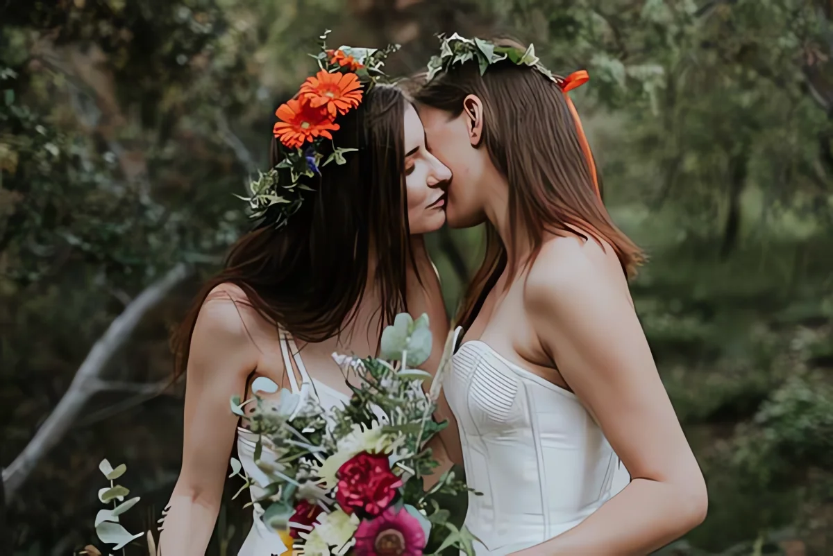 mariage bohême poetique pleine nature