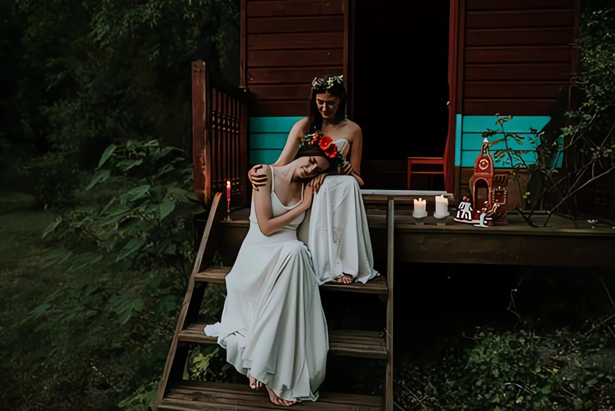 mariage bohême poetique pleine nature