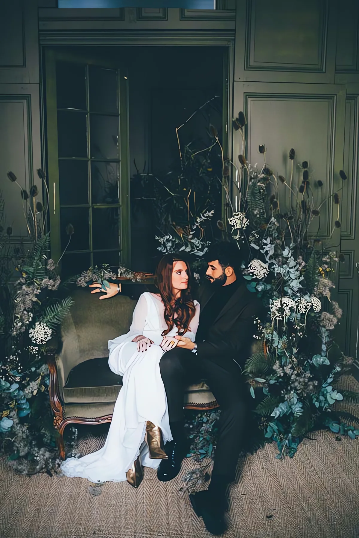 Inspirations mariage green romantique