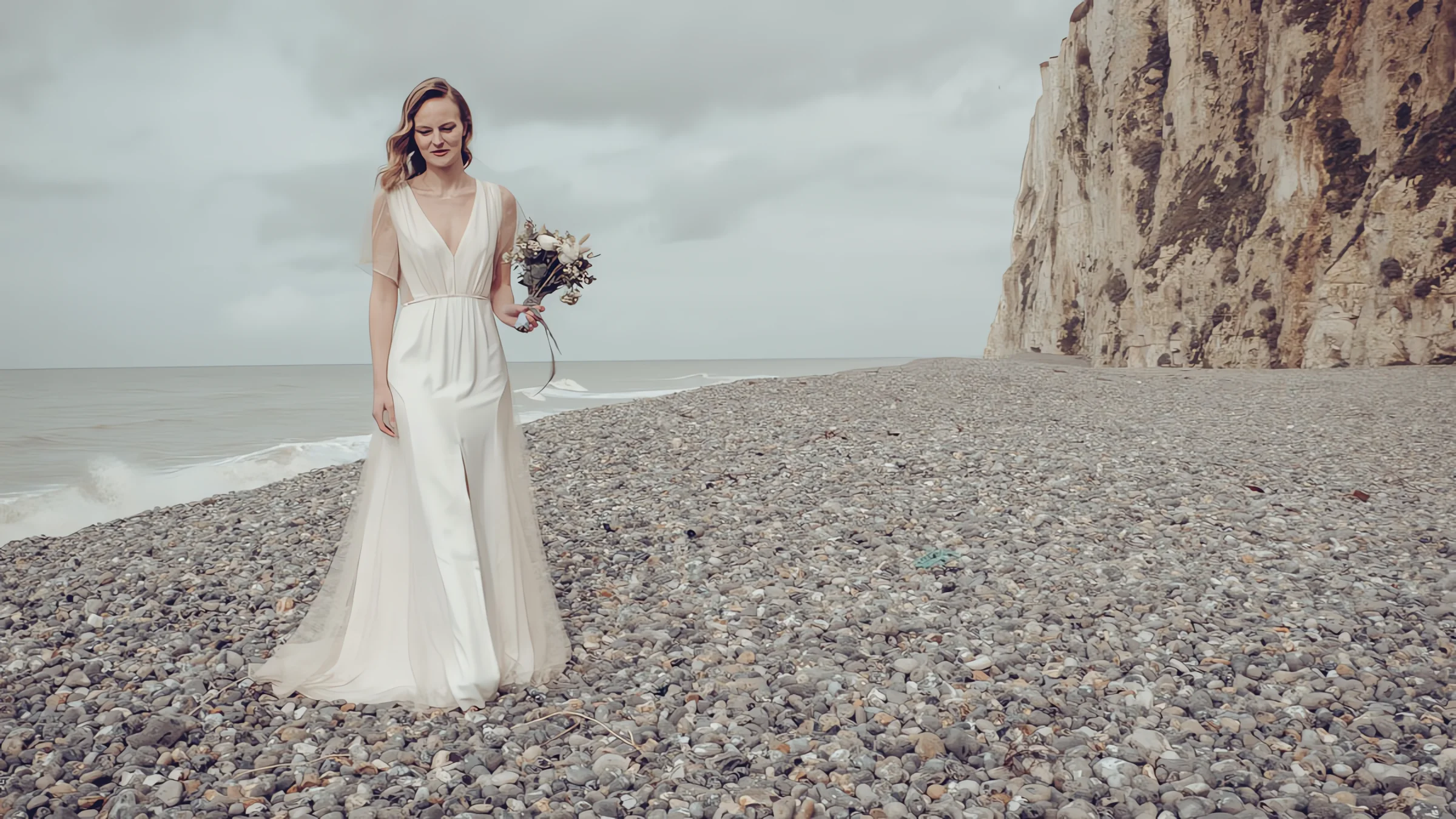 Idées pour un mariage minéral et romantique sur la côte d'Opale