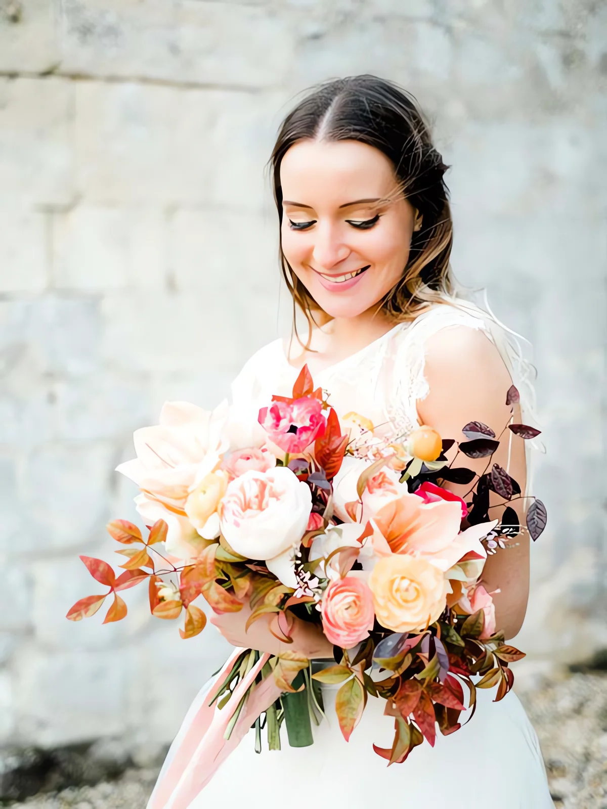 Inspirations mariage fleuri romantique