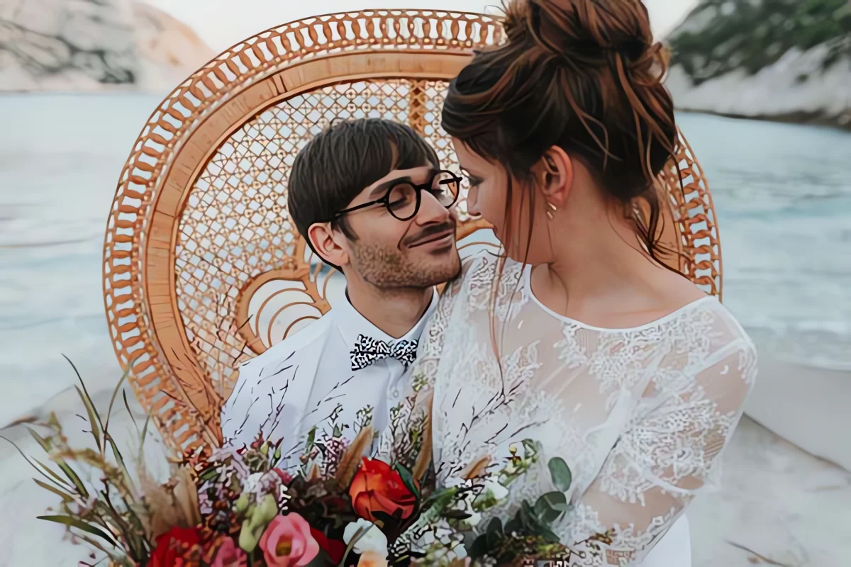 mariage bohème intimiste Sormiou