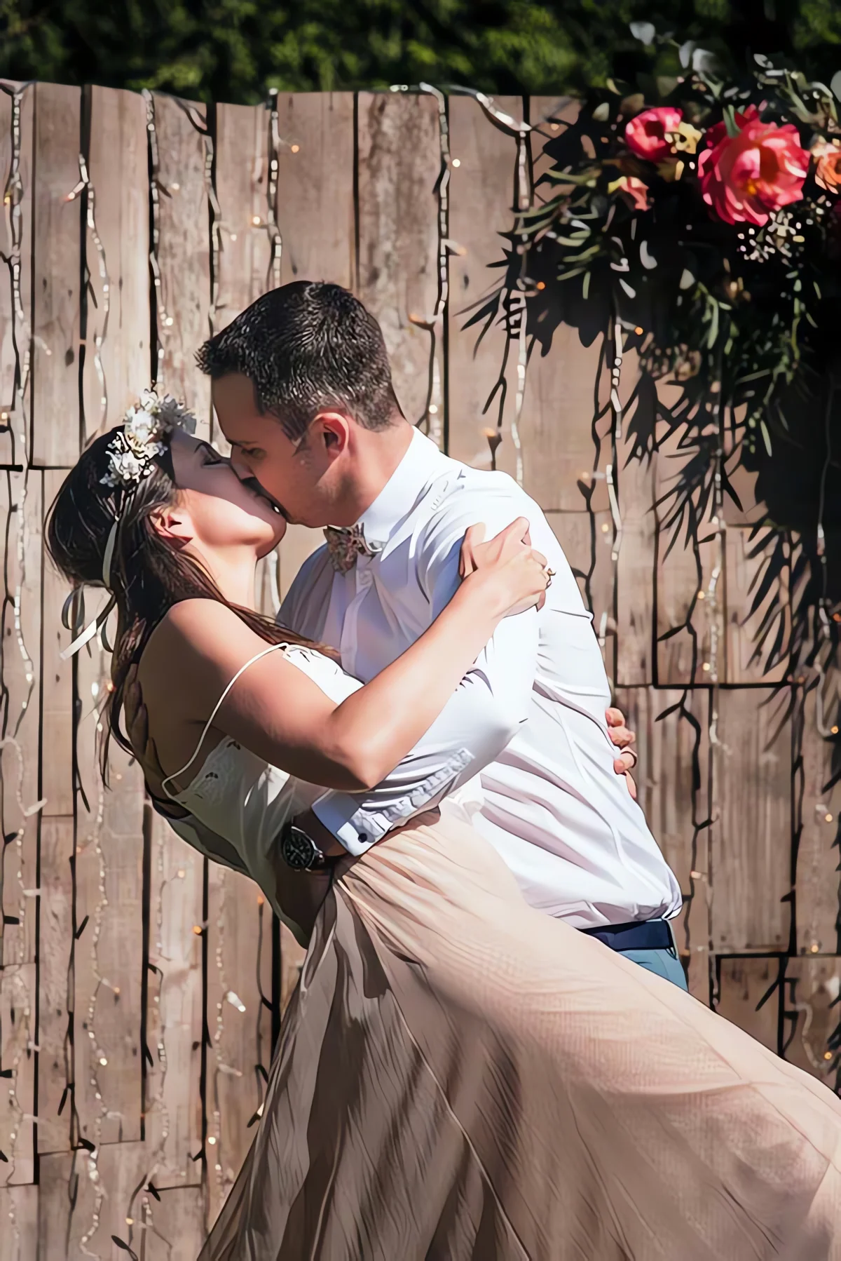 mariage cool champêtre petit prix
