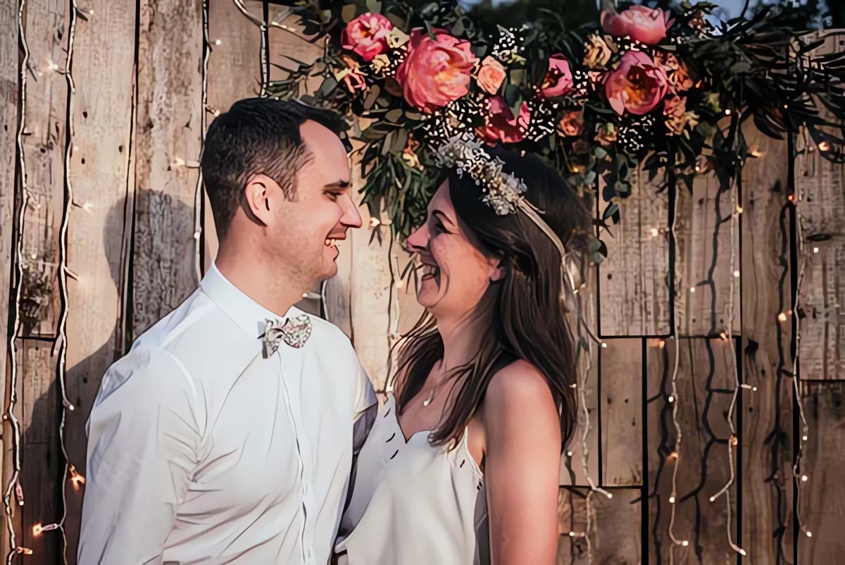 mariage cool champêtre petit prix