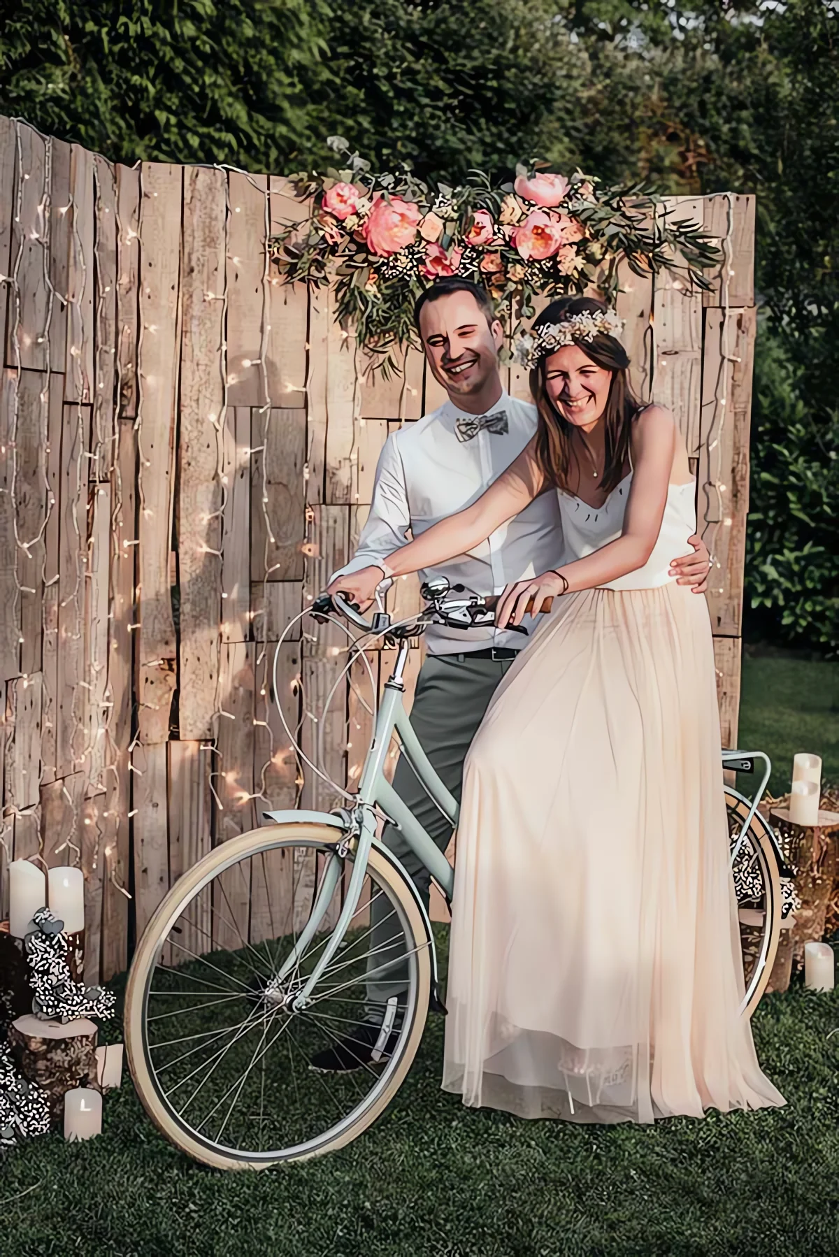 mariage cool champêtre petit prix