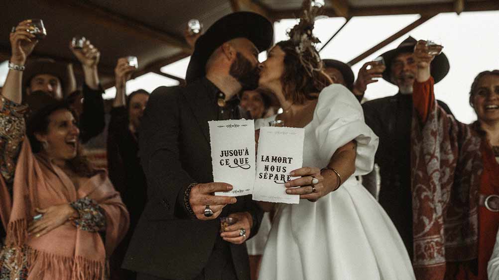 Un mariage Western en petit comité