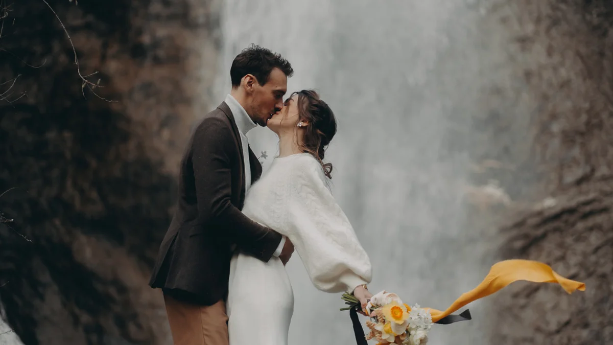 Inspiration pour un mariage sauvage et intimiste à Megève