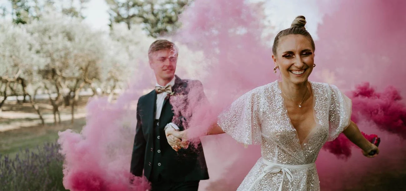 Inspirations pour un mariage glamour, moderne en Provence